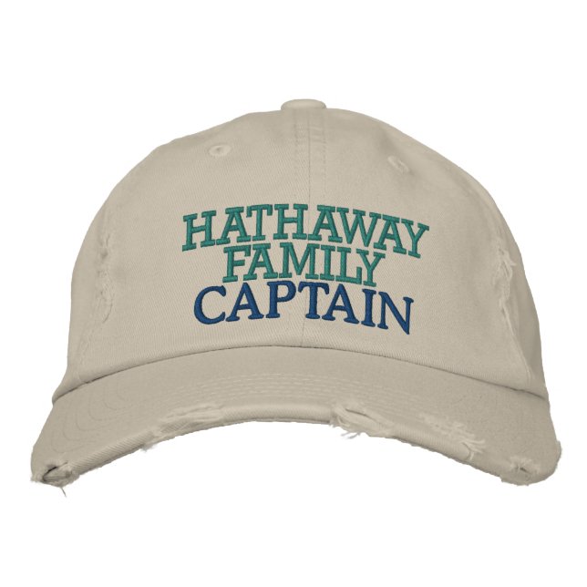 Captain of Your Family Embroidered Hat (Front)