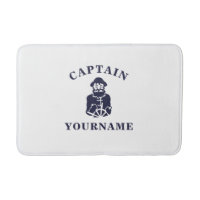 Captain Old Scruff with Your Name Bath Mat