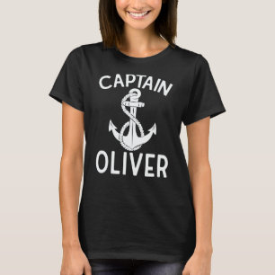 Captain Oliver Sailing Boating Boat Ship Yacht T-Shirt