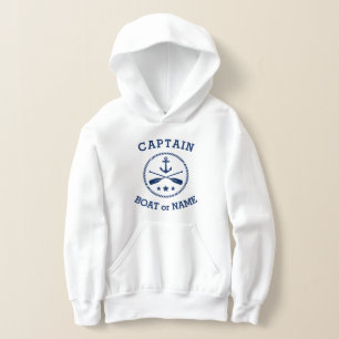 Captain or Boat Name Nautical Anchor oars stars