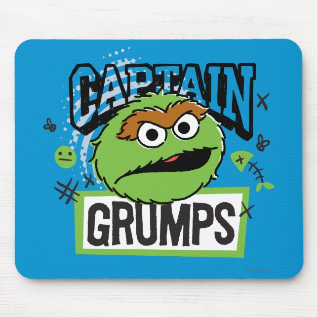 Captain Oscar Grumps Mouse Mat (Front)