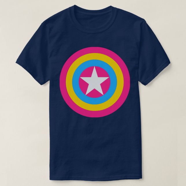 Captain Pansexual T-Shirt (Design Front)