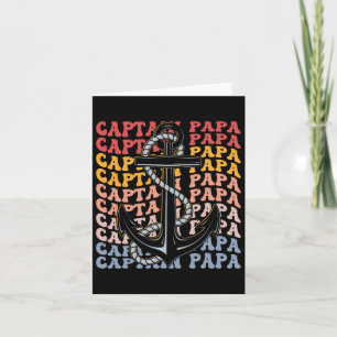 Captain Papa Groovy Boating Papa Card