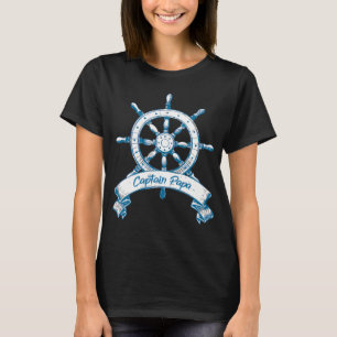 Captain Papa Nautical Boating Sailing T-Shirt