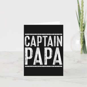 Captain Papa Shirt Pontoon Boat Fathers Day Fishin Card