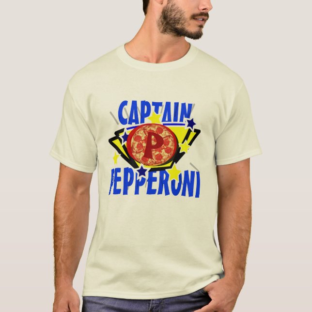 Captain Pepperoni T-Shirt (Front)