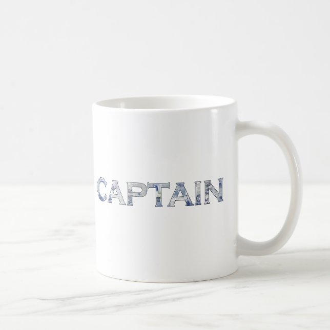Captain personalised gifts coffee mug (Right)