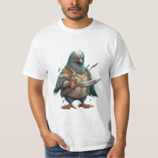 "Captain Pigeons" ready for an attack T-Shirt