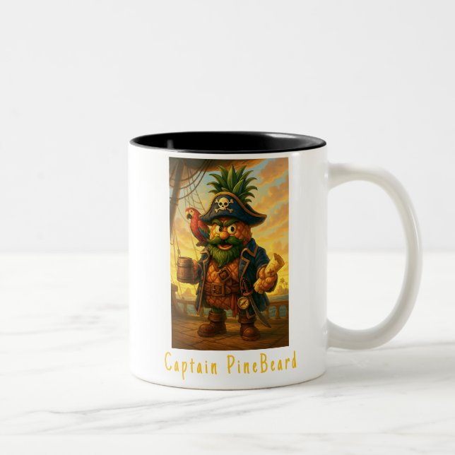 Captain PineBeard Coffee Mug - Pineapple Empire (Right)