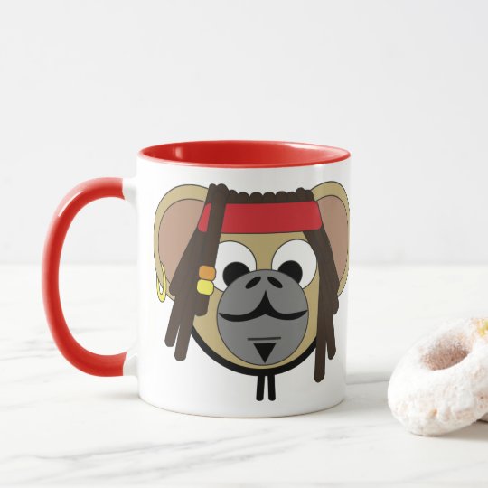 Captain Pirate Monkey Jack Jungle Cartoon Animal Mug