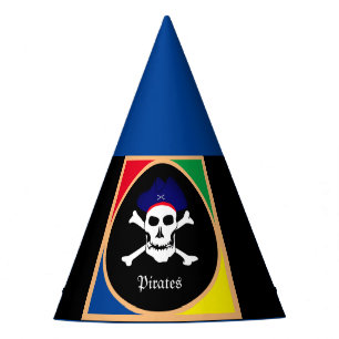 Captain & Pirates Flag - Treasure Island /kids Party Hat