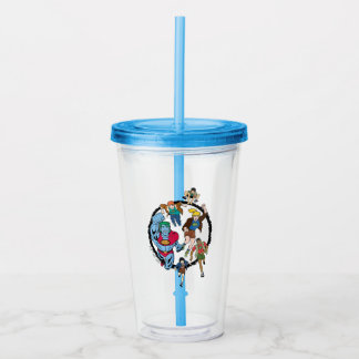 Captain Planet and the Planeteers Circle Graphic Acrylic Tumbler