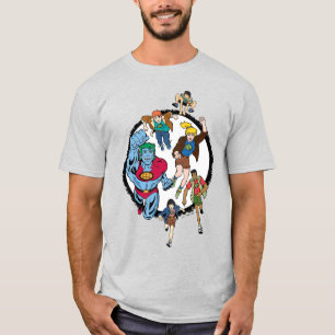 Captain Planet and the Planeteers Circle Graphic T-Shirt