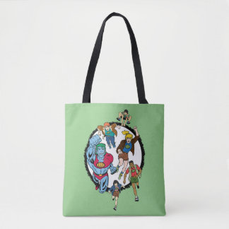 Captain Planet and the Planeteers Circle Graphic Tote Bag