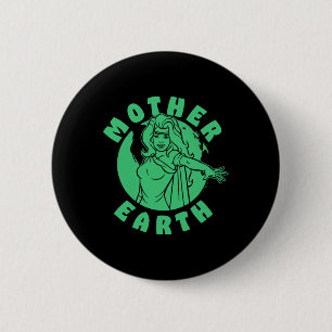 Captain Planet And The Planeteers Earth Day Mother 6 Cm Round Badge