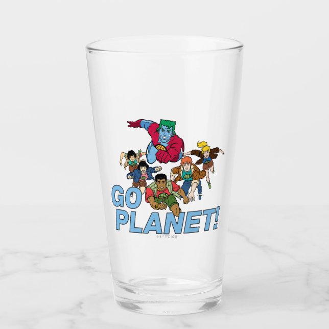 Captain Planet and the Planeteers - Go Planet! Glass (Front)
