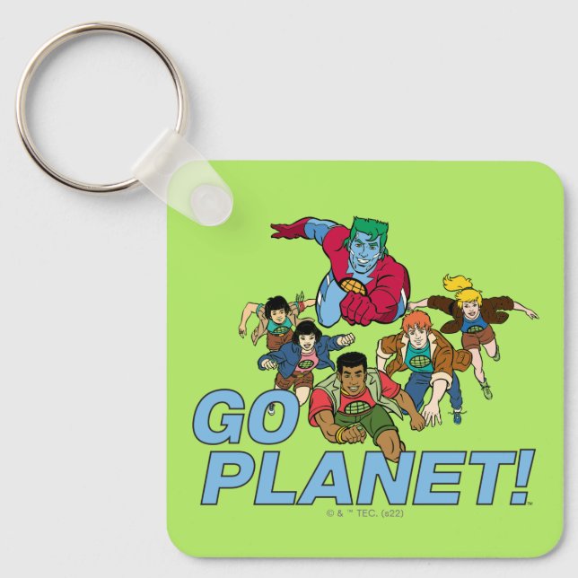 Captain Planet and the Planeteers - Go Planet! Key Ring (Front)
