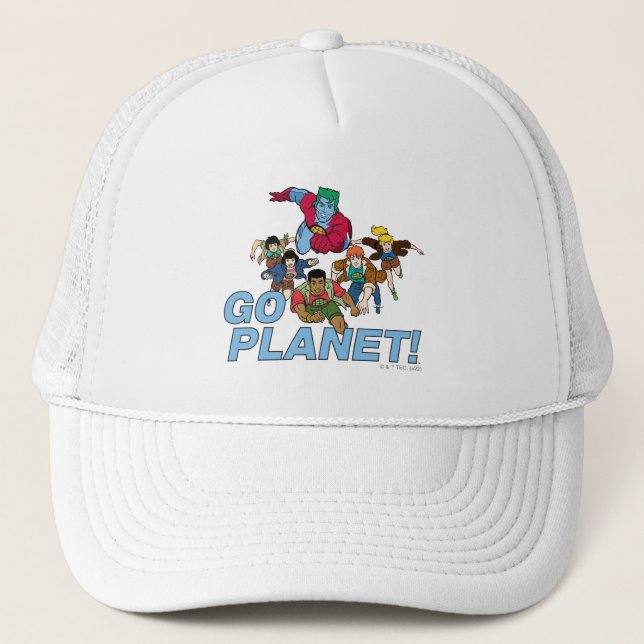 Captain Planet and the Planeteers - Go Planet! Trucker Hat (Front)