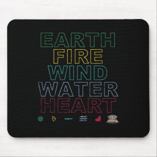 Captain Planet Earth Day Earth Wind Fire Water Hea Mouse Mat