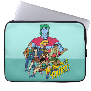 Captain Planet Group Graphic - The Power Is Yours! Laptop Sleeve