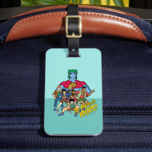 Captain Planet Group Graphic - The Power Is Yours! Luggage Tag