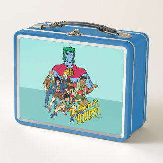 Captain Planet Group Graphic - The Power Is Yours! Metal Lunch Box