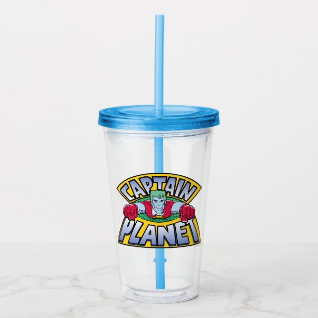 Captain Planet Logo Acrylic Tumbler (Front)
