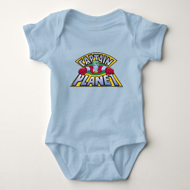 Captain Planet Logo Baby Bodysuit (Front)