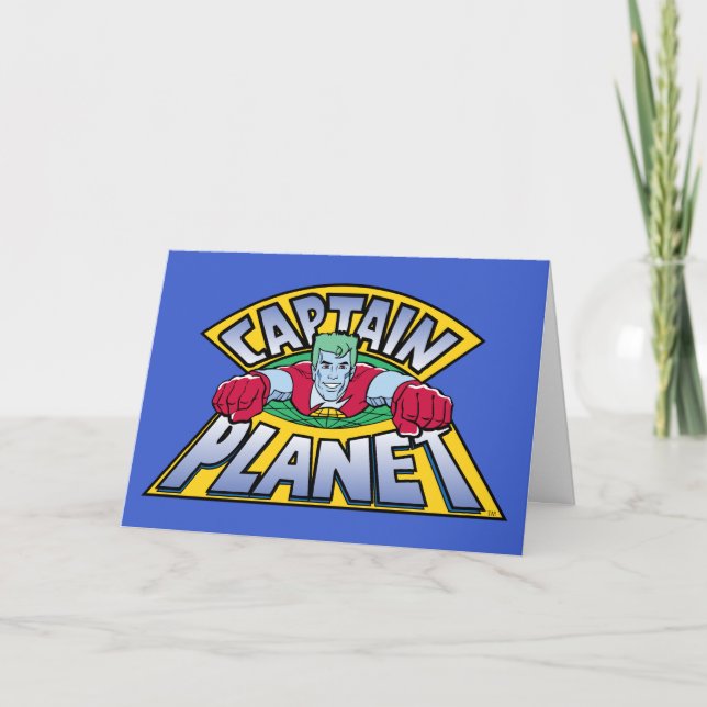 Captain Planet Logo Card (Front)