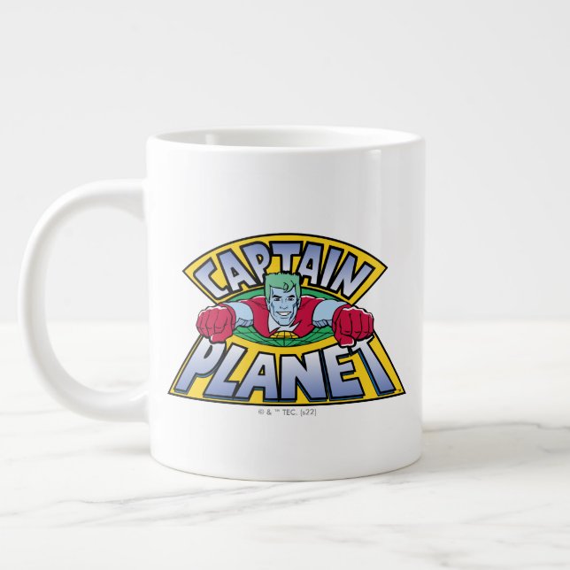 Captain Planet Logo Large Coffee Mug (Left)