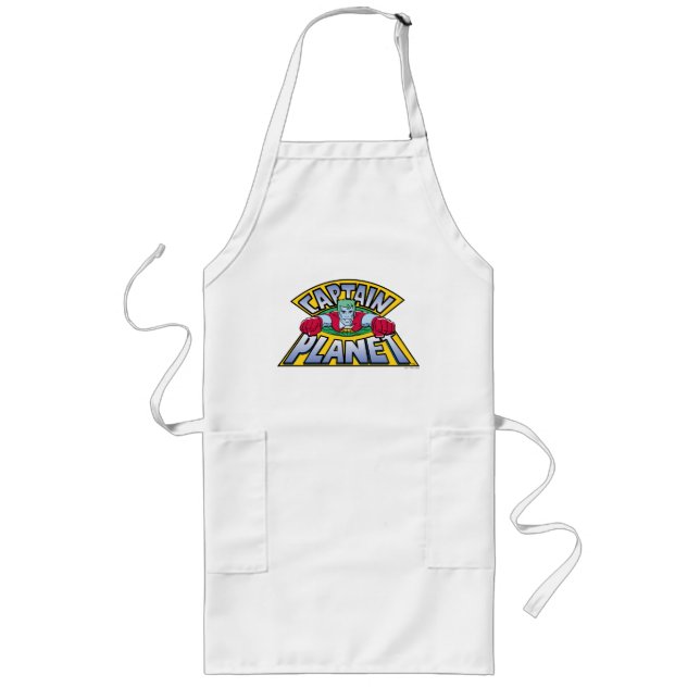 Captain Planet Logo Long Apron (Front)