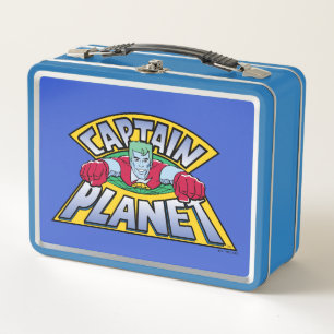 Captain Planet Logo Metal Lunch Box