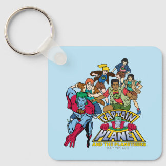 Captain Planet & the Planeteers Group Logo Graphic Key Ring