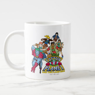 Captain Planet & the Planeteers Group Logo Graphic Large Coffee Mug