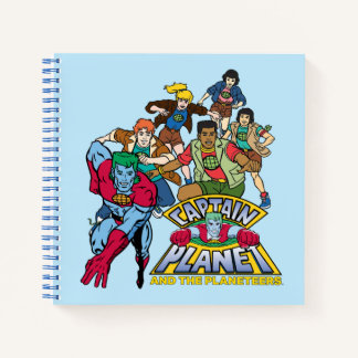 Captain Planet & the Planeteers Group Logo Graphic Notebook