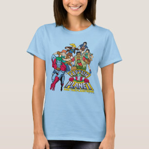 Captain Planet & the Planeteers Group Logo Graphic T-Shirt