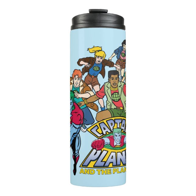 Captain Planet & the Planeteers Group Logo Graphic Thermal Tumbler (Front)