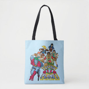 Captain Planet & the Planeteers Group Logo Graphic Tote Bag