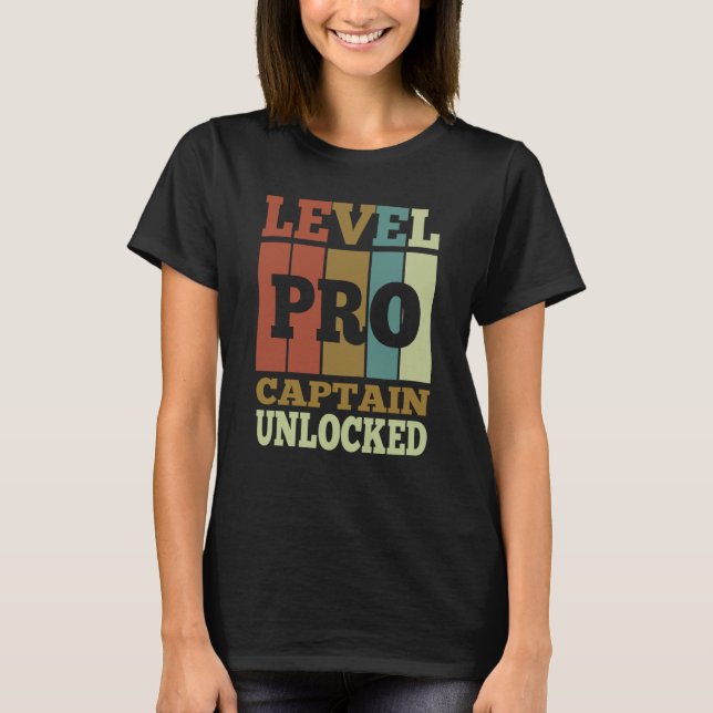 Captain Pro Unlocked Vintage Style Unique T-Shirt (Front)