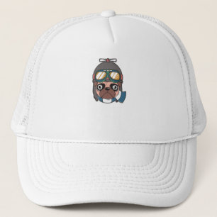 Captain Pug Trucker Hat