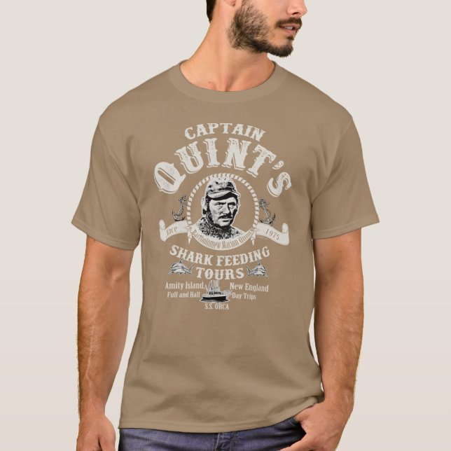Captain Quints Shark Feedingours Universal UCS LLC T-Shirt (Front)