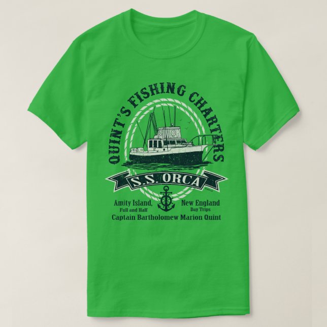 Captain Quints SS Orca Lts T-Shirt (Design Front)