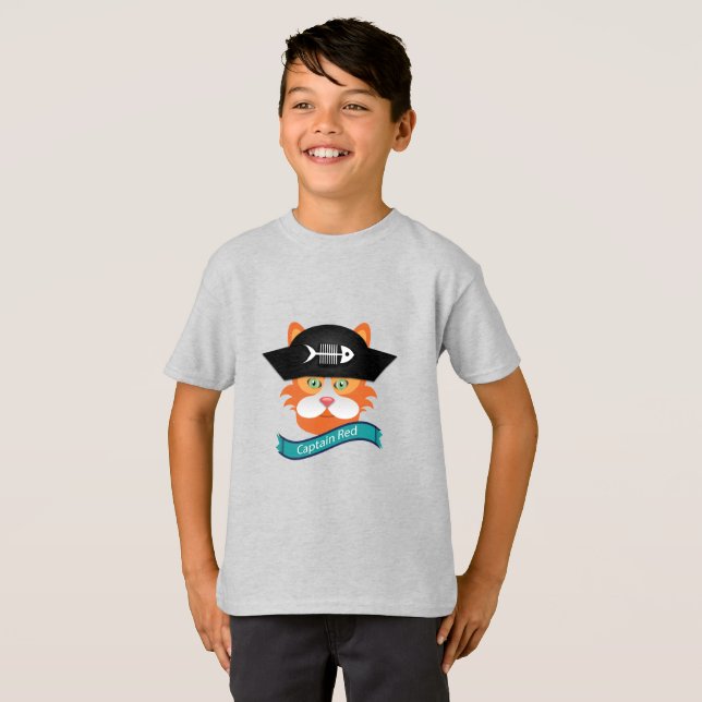 Captain Red - Kids' Basic T-Shirt (Front Full)