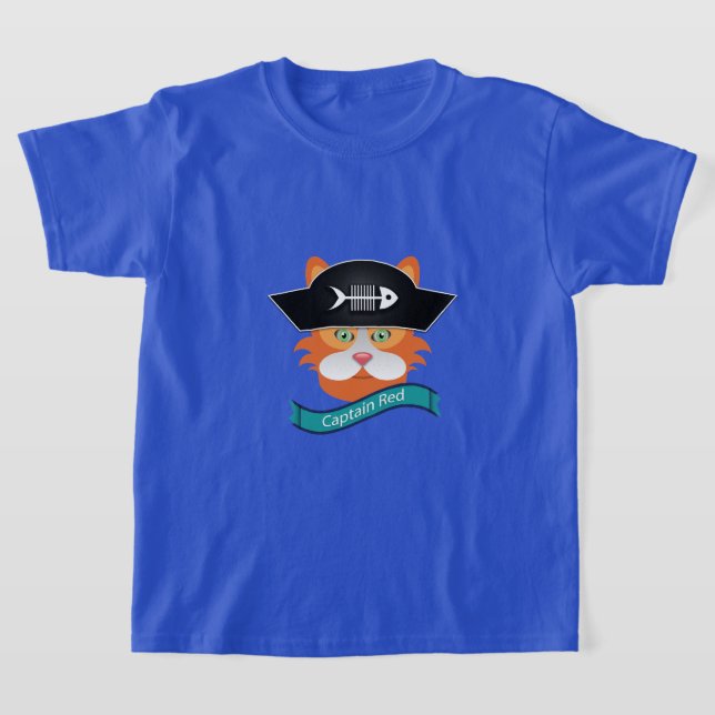 Captain Red - Kids' Basic T-Shirt (Laydown)
