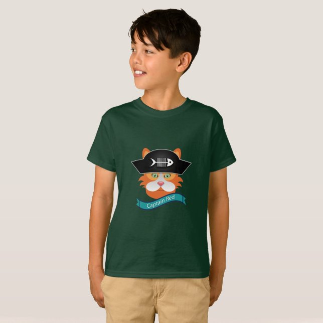 Captain Red - Kids' Basic T-Shirt T-Shirt (Front Full)