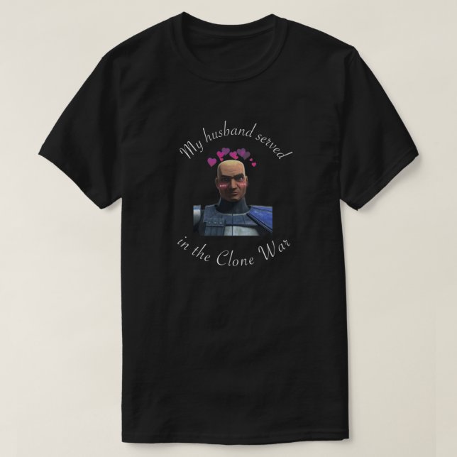 Captain Rex Husband White Font .png T-Shirt (Design Front)