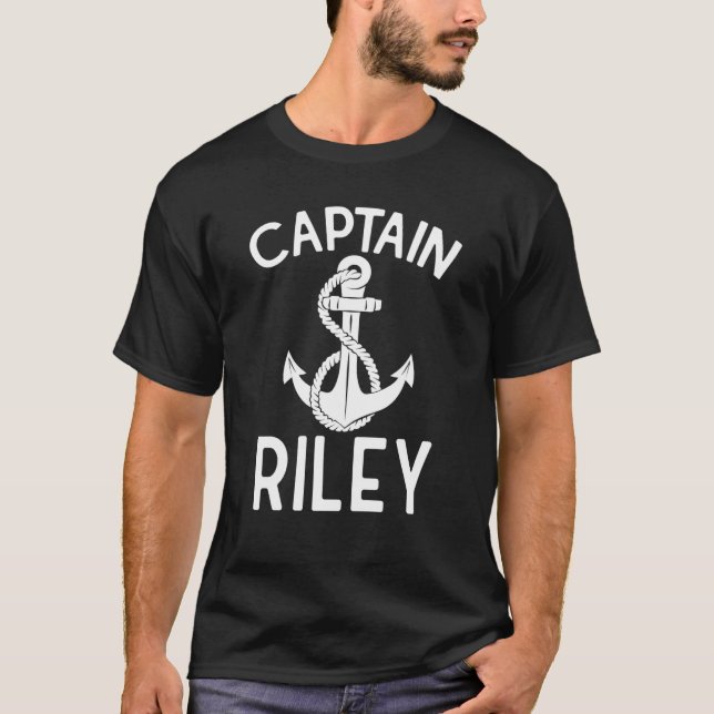 Captain Riley Sailing Yacht Boating Boat Ship T-Shirt (Front)