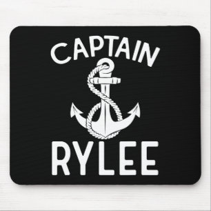 Captain Rylee Anchor Boat Boating Yacht Ship Mouse Mat