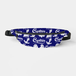Captain Sailboat Anchor Nautical Design Bum Bags