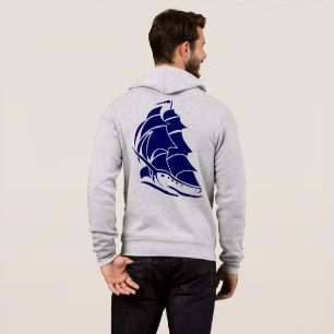 Captain Sailboat Anchor Nautical Design Hoodie